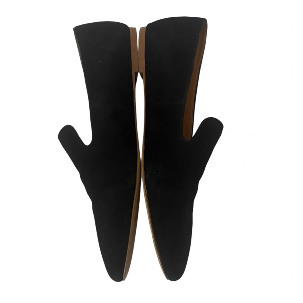 J. Crew Black Suede leather  AA524 Smoking Loafers, size 10
